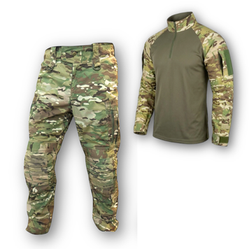 Тактичний комплект ARMA: Убакс Coolmax + Штурмові штани з наколінниками, Multicam SET-UBP-52 фото