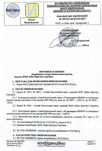 copy_Модульний балістичний трьохсекційний напашник ARMA copy_5865 фото