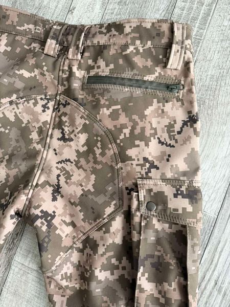 Костюм тактический Softshell (куртка + брюки) Пиксель ММ-14 влагозащитный KST-SFT-PIKSEL-46 фото