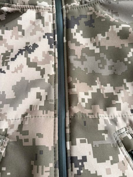 Костюм тактический Softshell (куртка + брюки) Пиксель ММ-14 влагозащитный KST-SFT-PIKSEL-46 фото