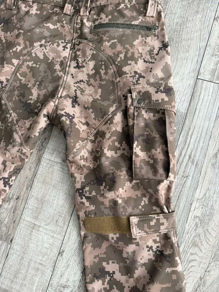 Костюм тактический Softshell (куртка + брюки) Пиксель ММ-14 влагозащитный KST-SFT-PIKSEL-46 фото