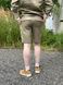 Men's Linen Shorts, Straight Fit with Pockets, Sand