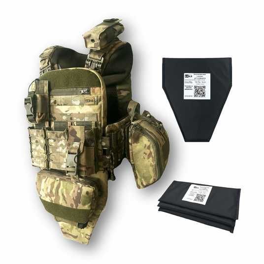 ARMA 7.0 Tactical Plate Carrier Set with Pouches and Ballistic Inserts