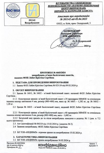 Балістичні устілки у взуття ARMA &ndash; захист від уламків, 1 клас захисту, НВМПЕ - 41 5093 фото
